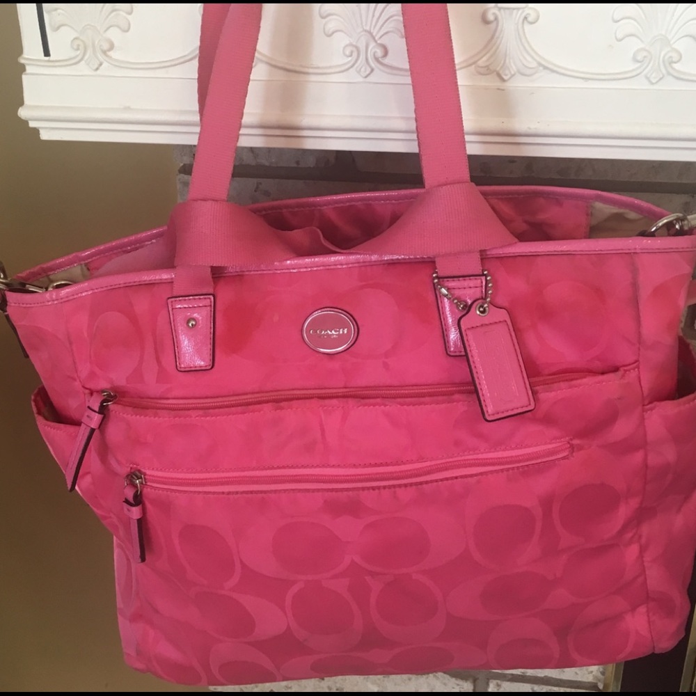 Nylon Coach Diaper Bag